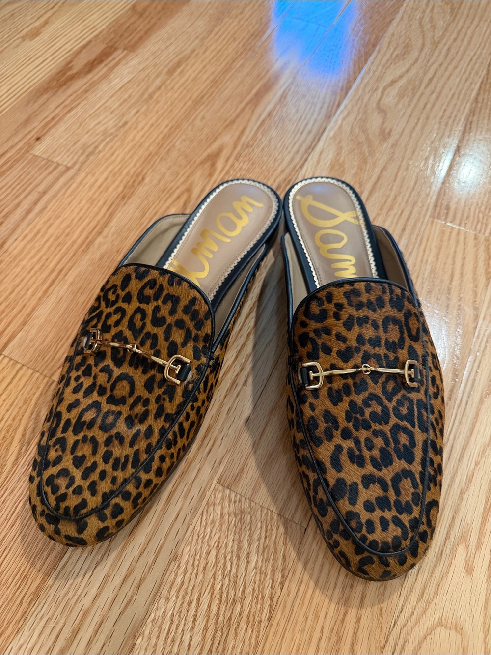 Sam Edelman Leopard Print Loafers - Picture 2 of 6